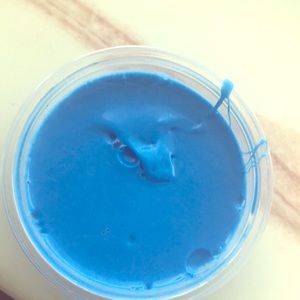 Blue glossy slime